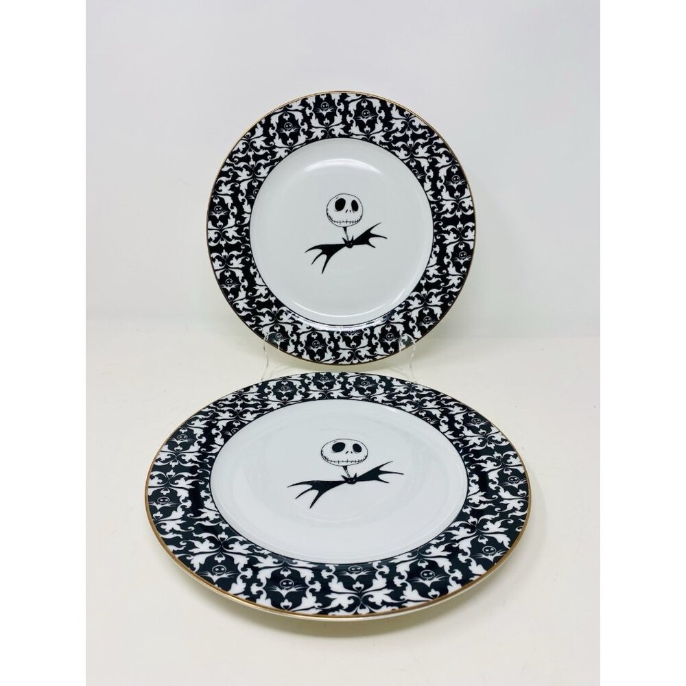 Disney Nightmare Before Christmas 2 10.5” Dinner Plates Jack Skellington NEW